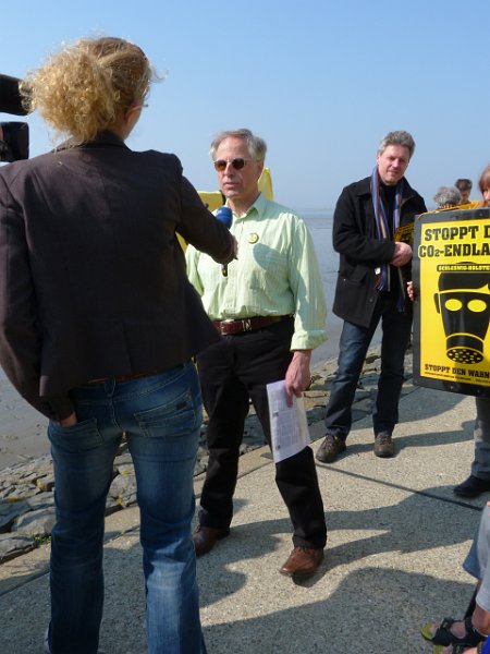 20.April 2011 0060.JPG - Filmaufnahmen des NDR zum Thema CCS Gesetzentwurf - 20. April 2011 Dagebüll